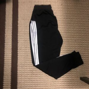 Track black and white pants size Large